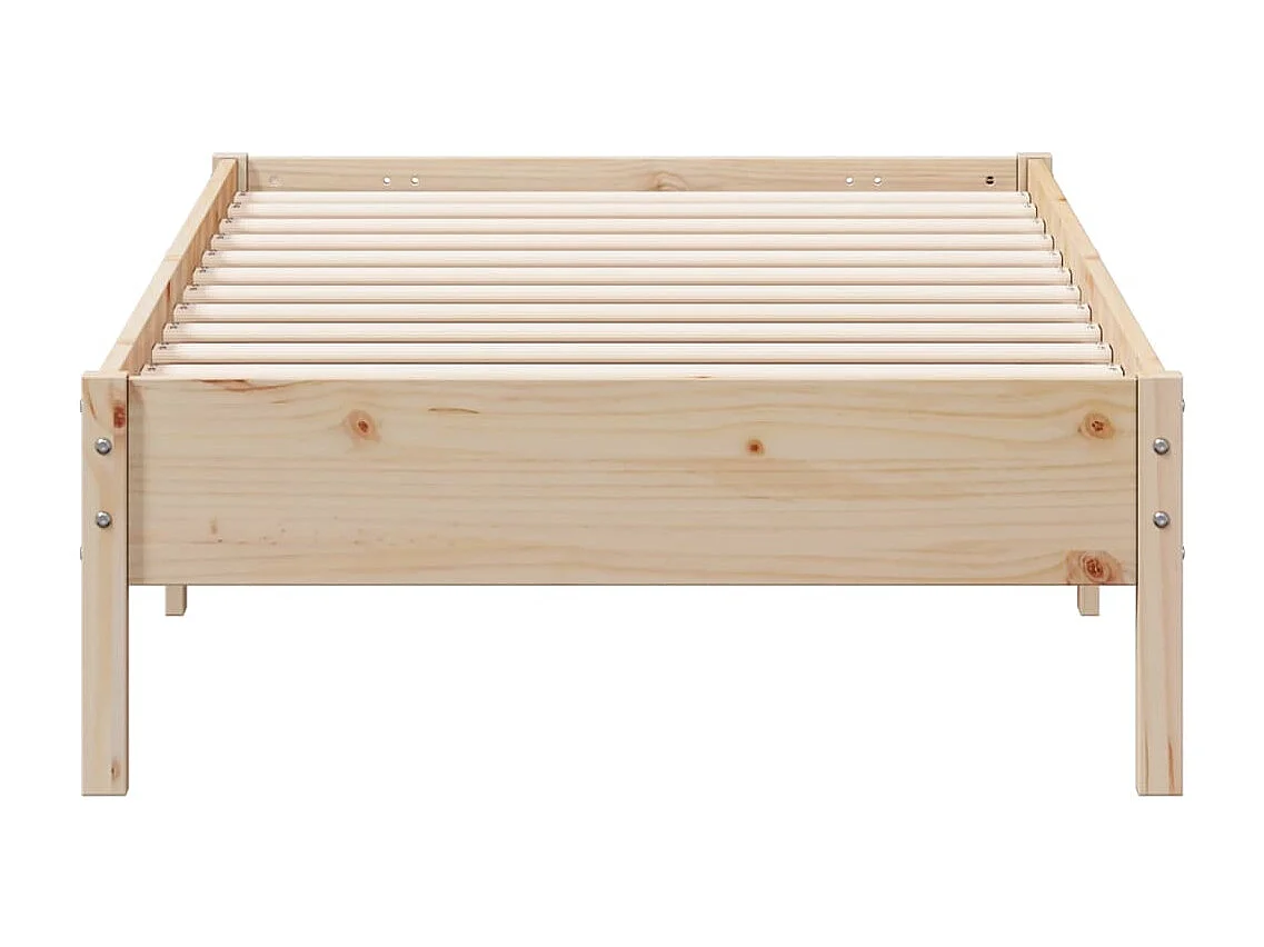 Letto senza Materasso 90x200 cm in Legno Massello di Pino