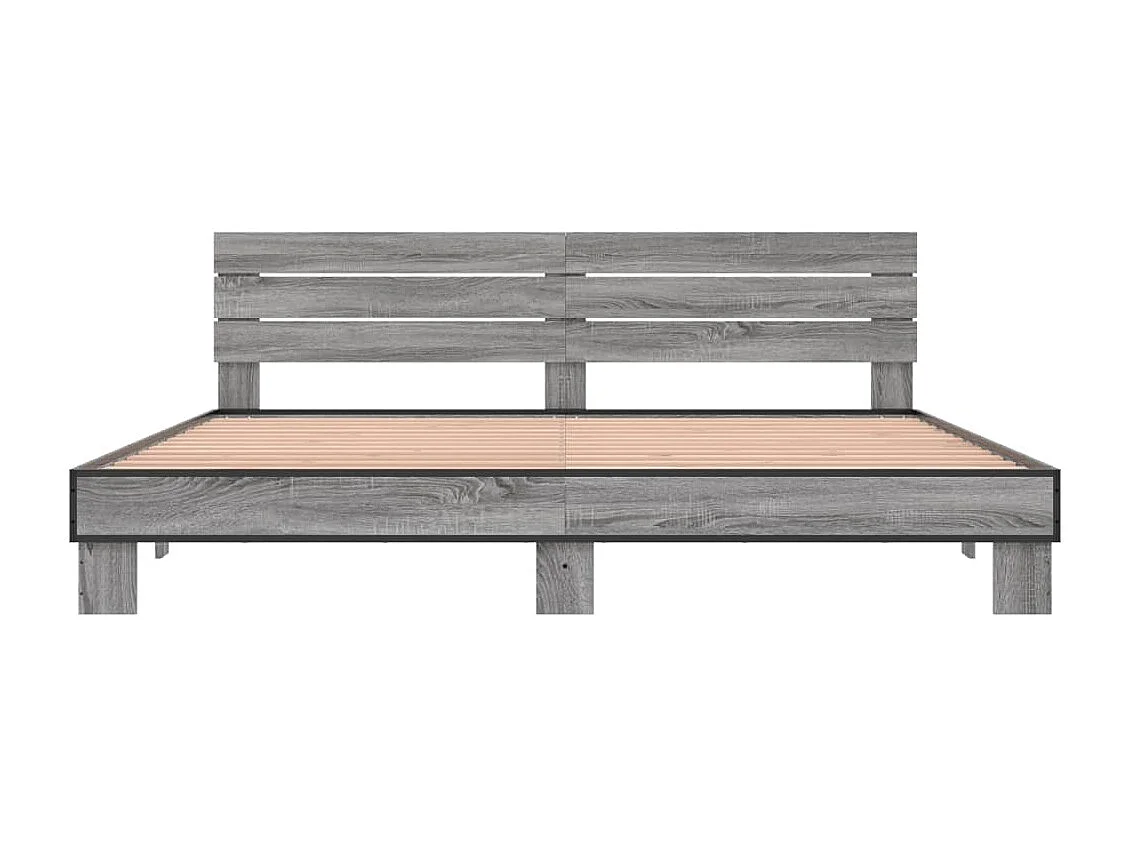 Giroletto Grigio Sonoma 200x200 cm in Legno Multistrato Metallo