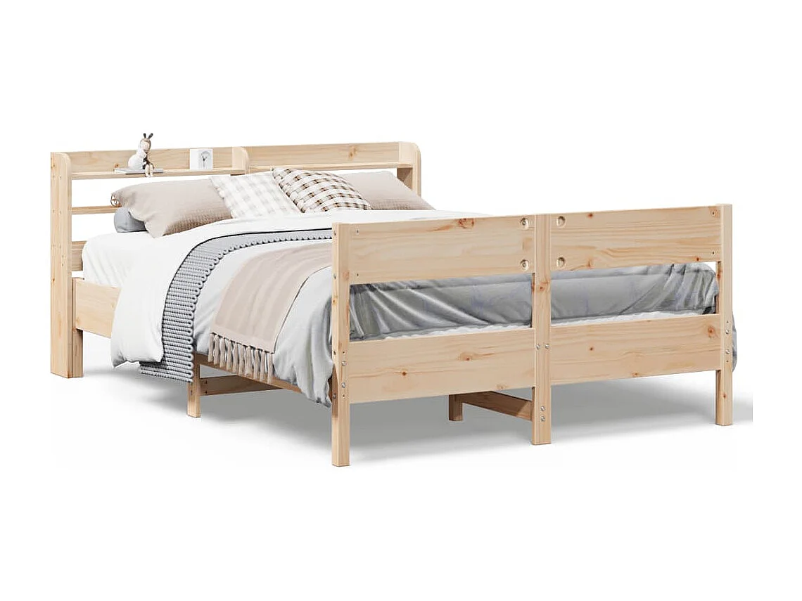 Letto senza Materasso 120x190 cm in Legno Massello di Pino