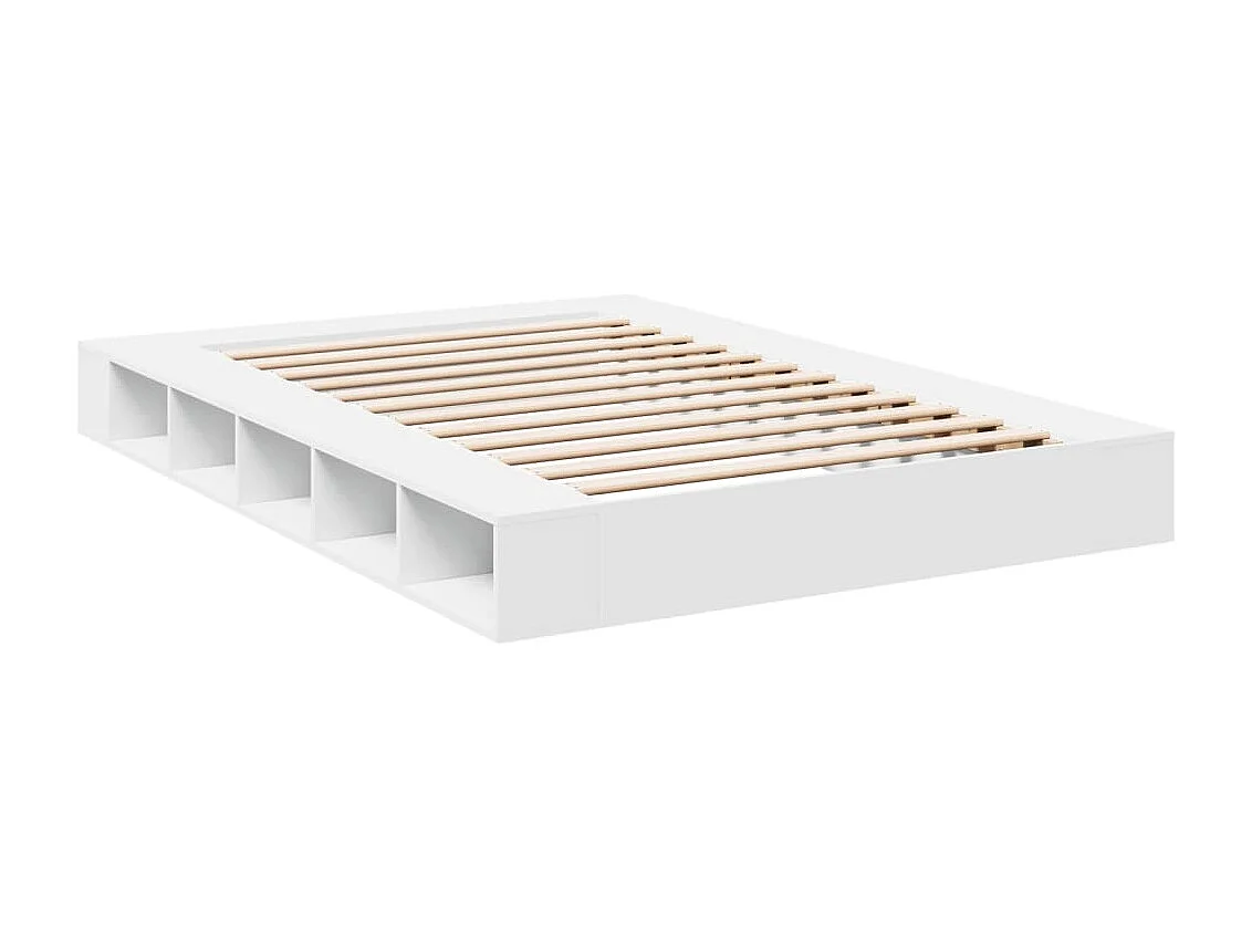 Bettgestell Weiß 150x200 cm Holzwerkstoff