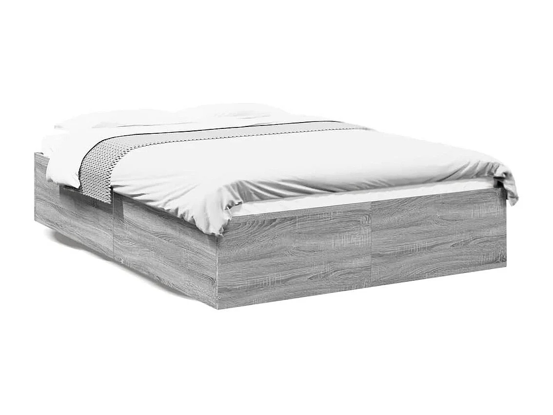 Giroletto Grigio Sonoma 160x200 cm in Legno Multistrato