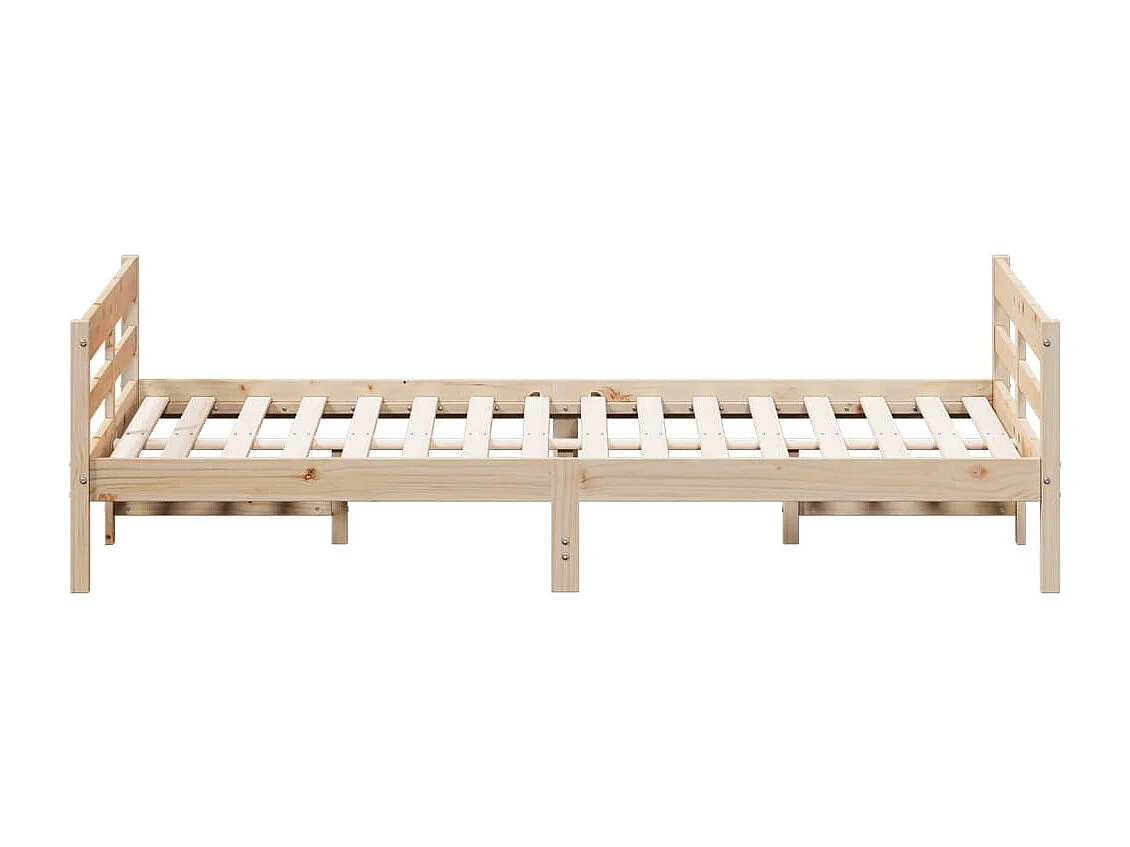 Letto senza Materasso 120x200 cm in Legno Massello di Pino