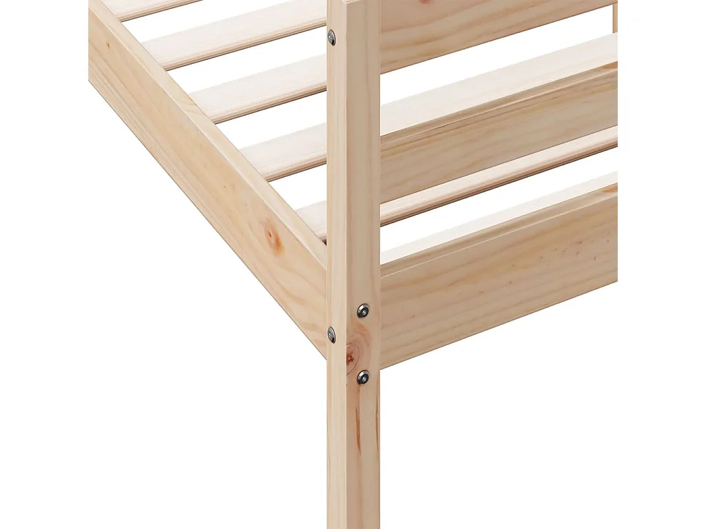 Cadre de lit sans matelas 120x200 cm bois de pin massif