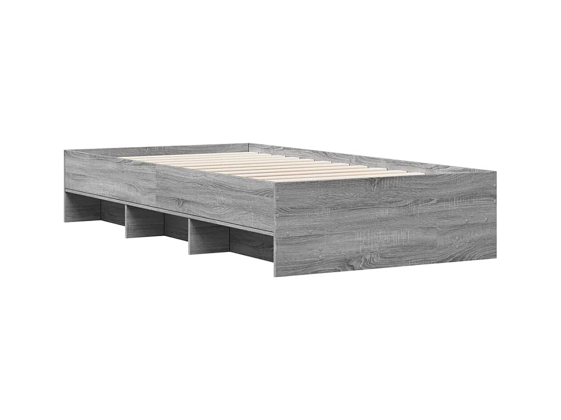 Cadre de lit sans matelas sonoma gris 90x190 cm