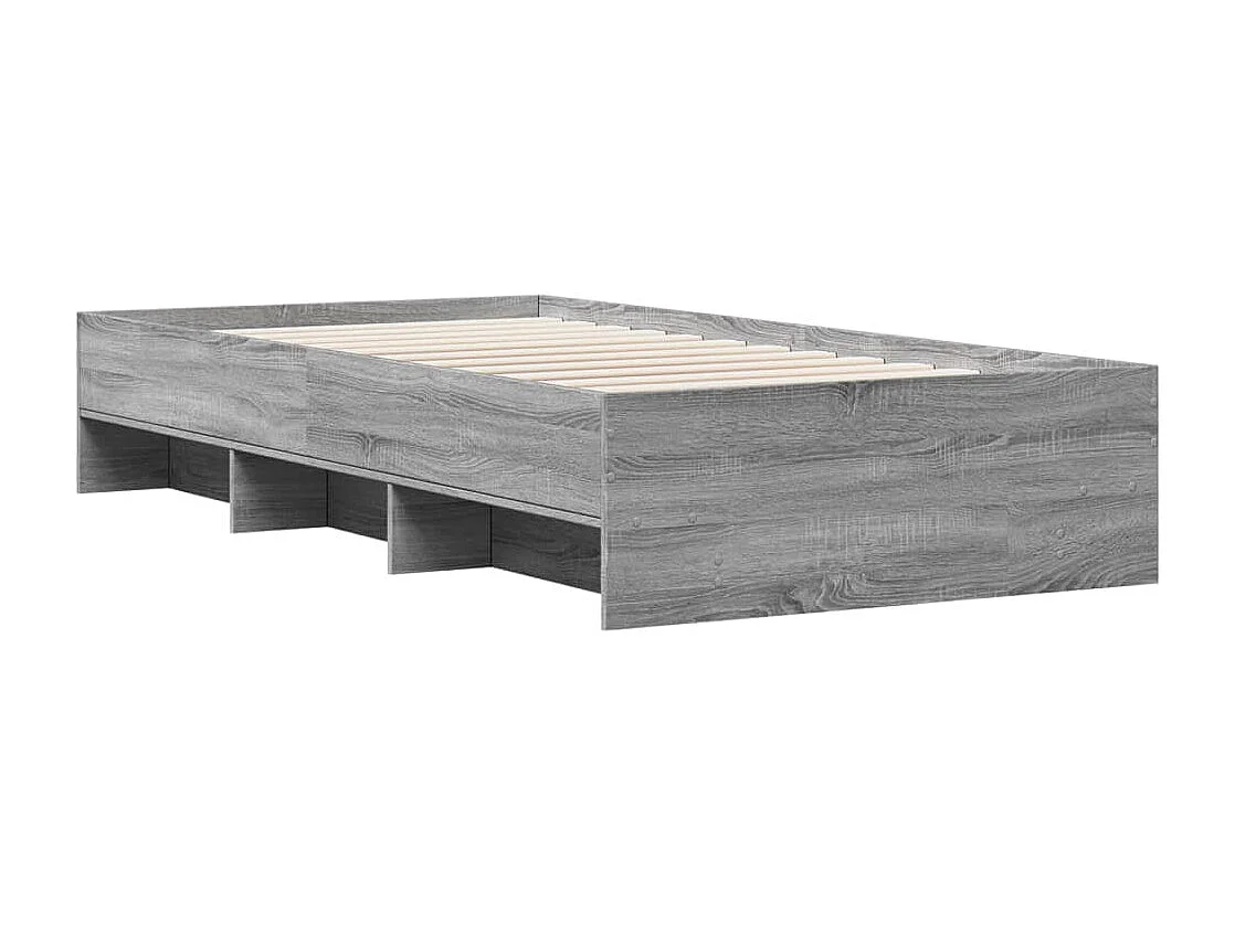 Cadre de lit sans matelas sonoma gris 90x190 cm