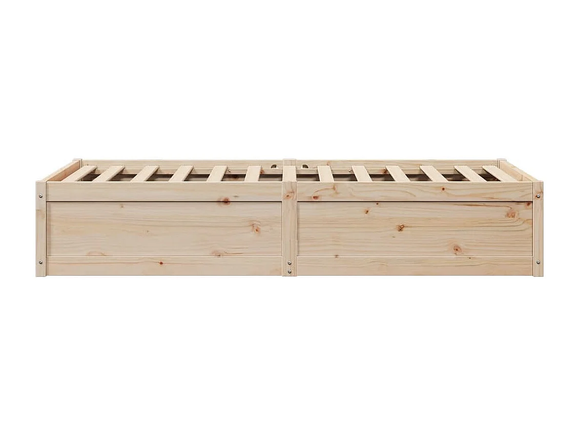 Cadre de lit sans matelas 90x200 cm bois de pin massif