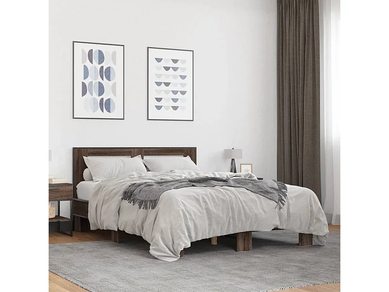 Giroletto Rovere Marrone 140x200cm in Legno Multistrato Metallo