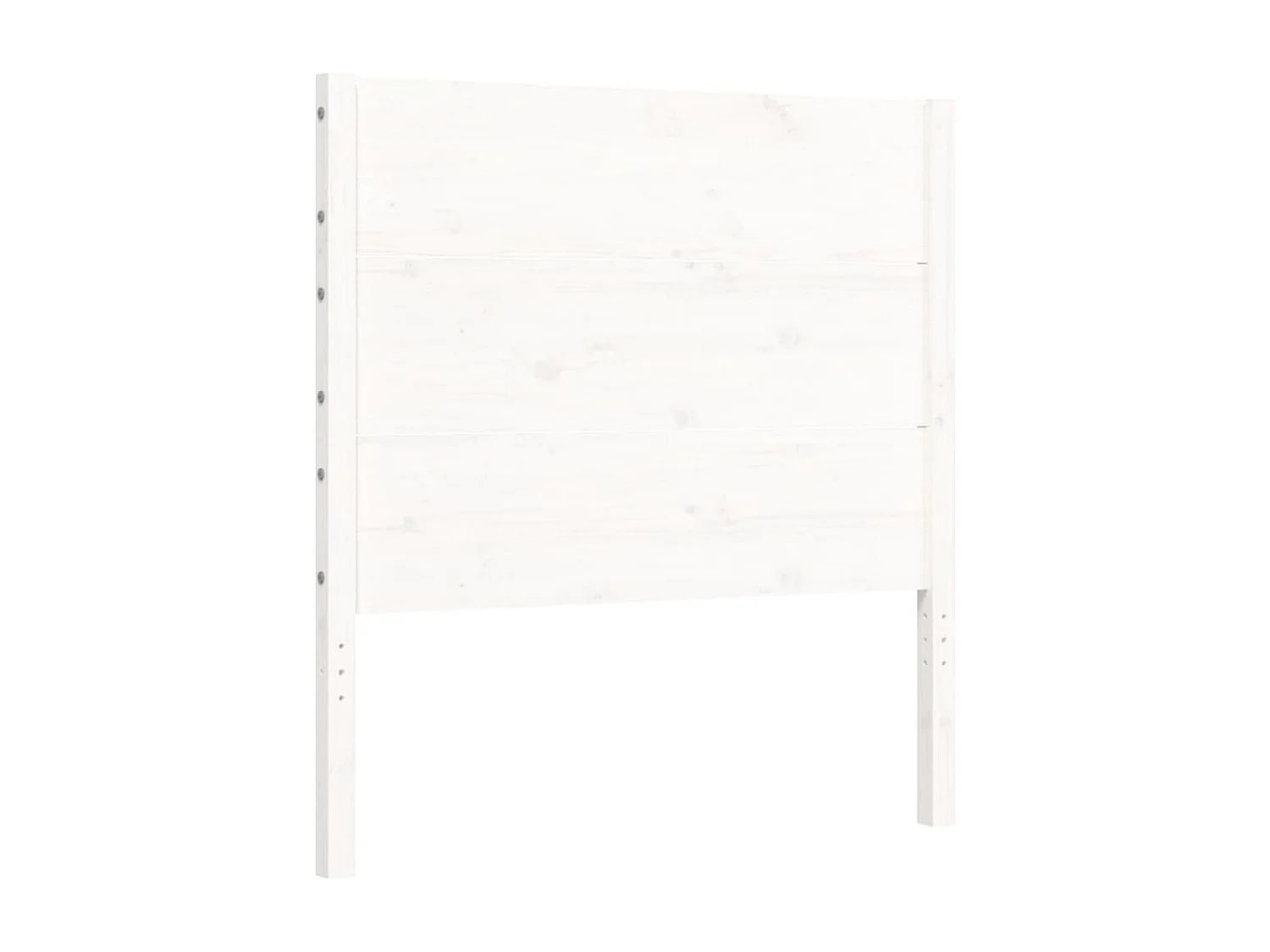 Cadre de lit sans matelas blanc 100x200 cm bois massif