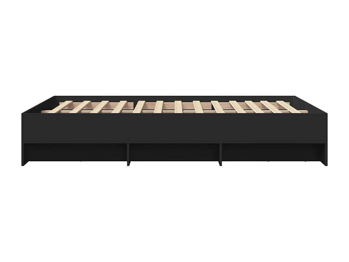 Bettgestell Schwarz 140x200 cm Holzwerkstoff