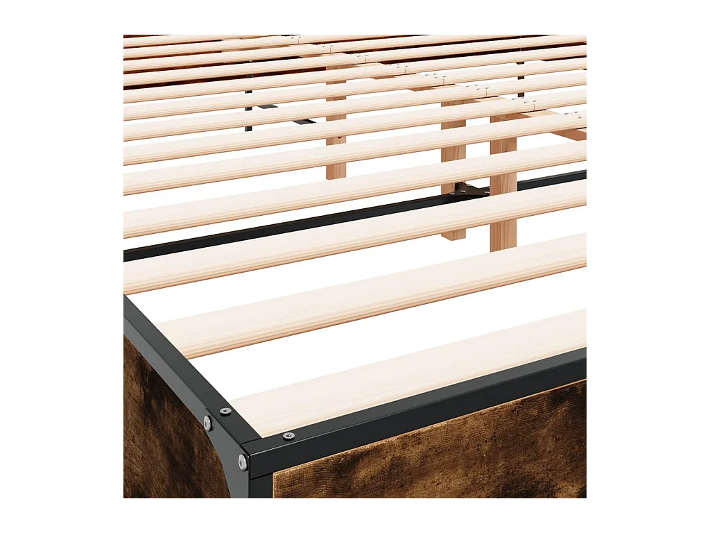 Giroletto Rovere Fumo 180x200 cm in Legno Multistrato Metallo