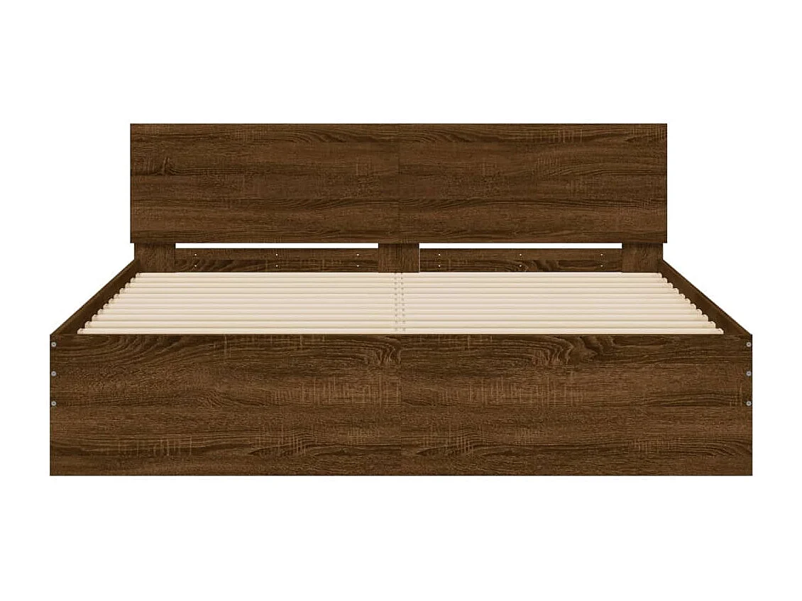 Giroletto con Testiera Rovere Marrone 150x200 cm