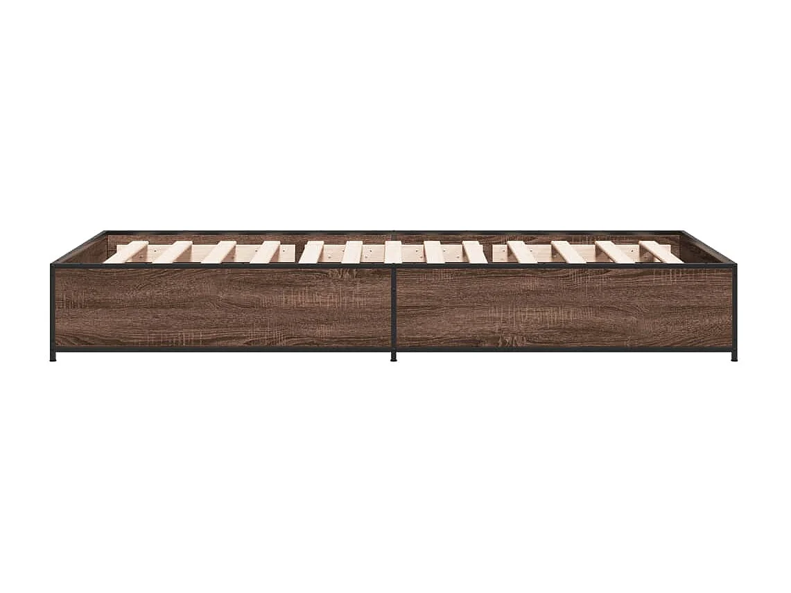 Cadre de lit sans matelas chêne marron 90x190 cm
