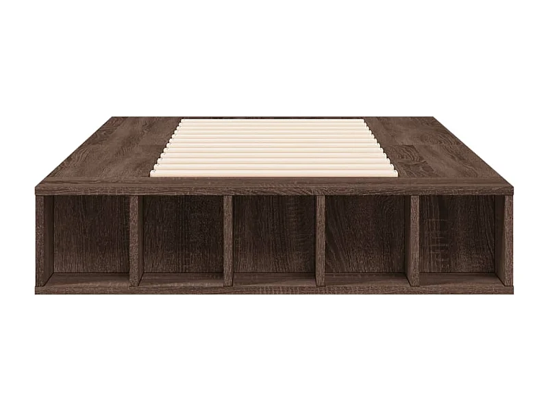 Cadre de lit sans matelas chêne marron 90x190 cm
