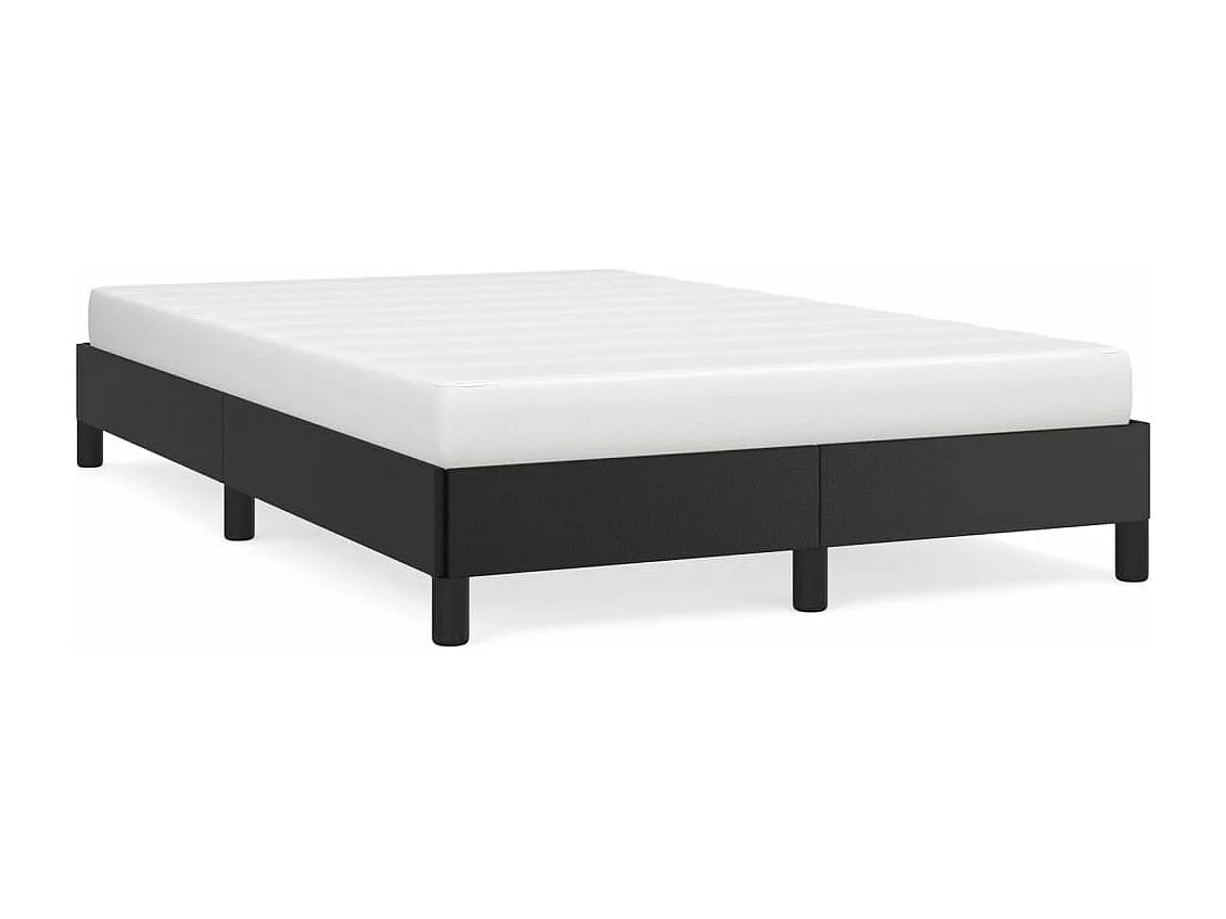Cadre de lit sans matelas noir 120x190 cm similicuir