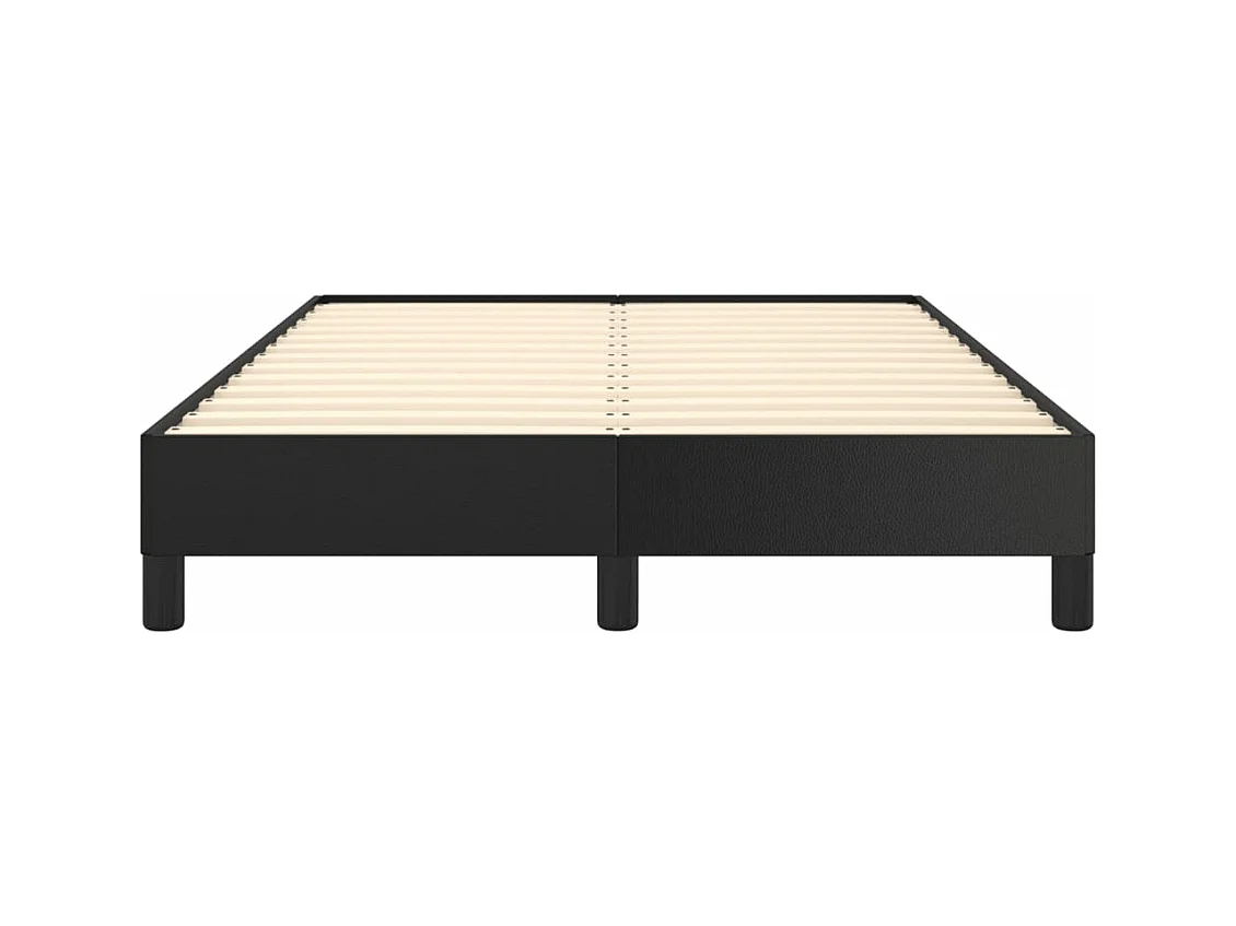 Bettgestell Schwarz 120x190 cm Kunstleder