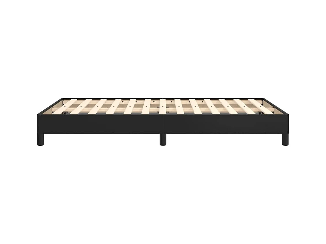 Bettgestell Schwarz 120x190 cm Kunstleder