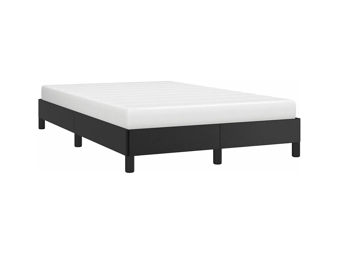 Bettgestell Schwarz 120x190 cm Kunstleder