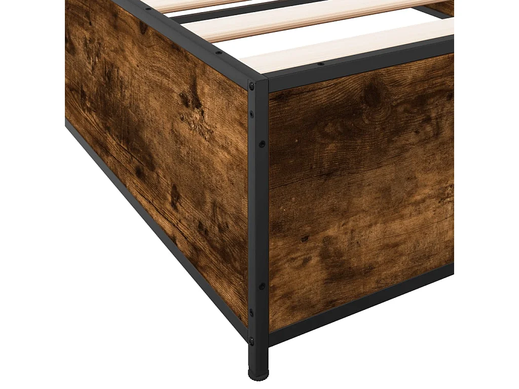 Giroletto Rovere Fumo 75x190 cm in Legno Multistrato e Metallo