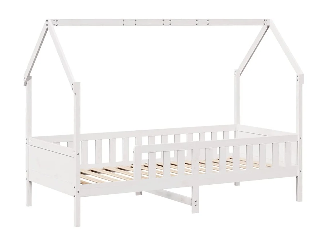 Cadre de lit d'enfants forme de maison sans matelas pin