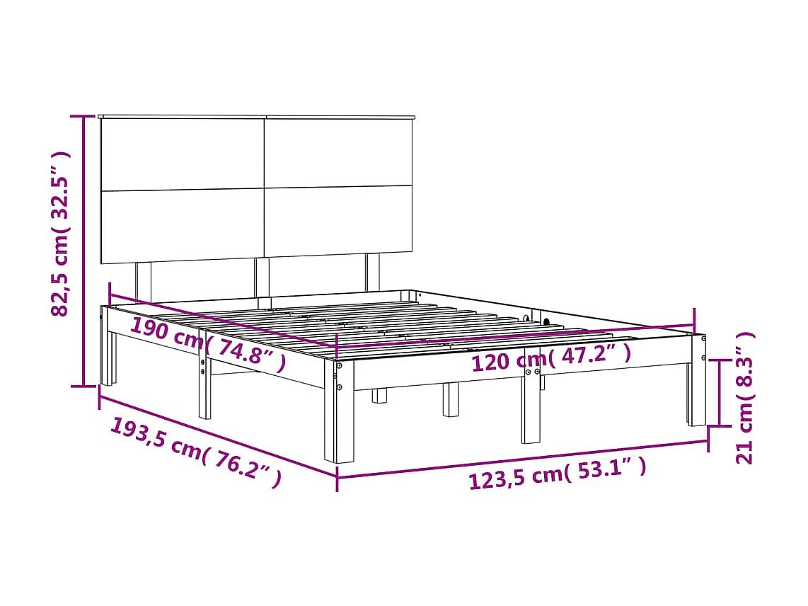 Bettgestell mit Kopf- und Fußteil Metall Schwarz 80x200 cm