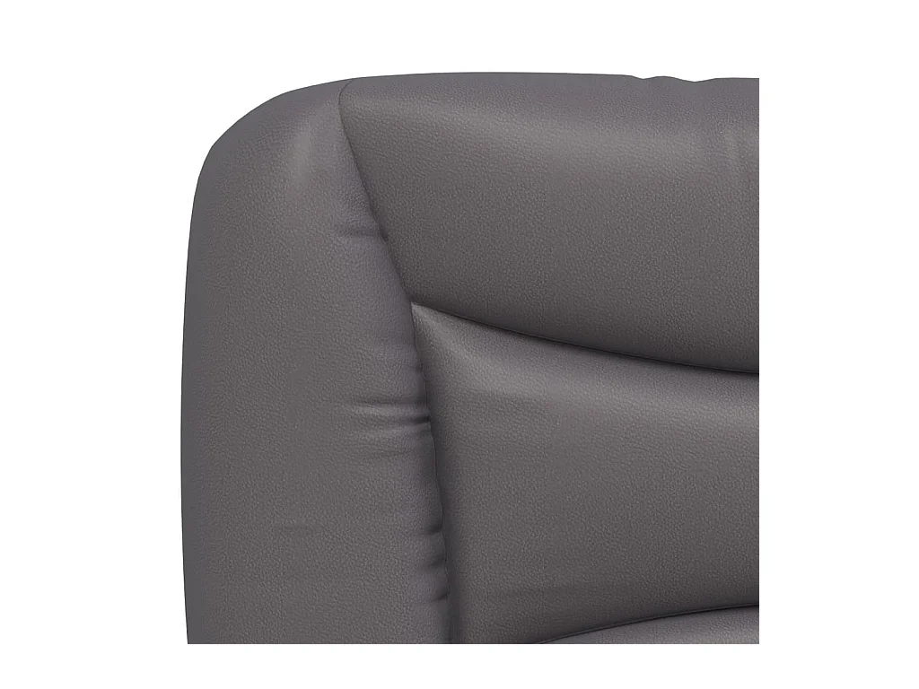 Cadre de lit sans matelas gris 100x200 cm similicuir
