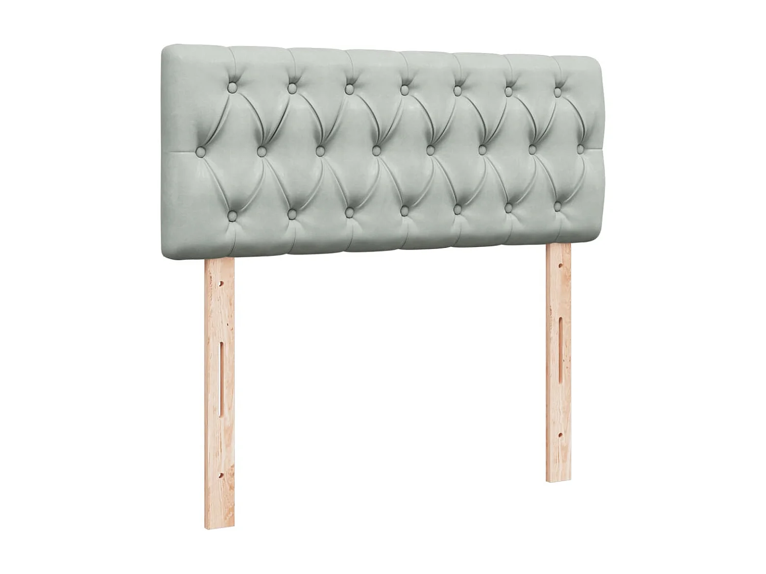 Boxspring met matras fluweel lichtgrijs 120x190 cm