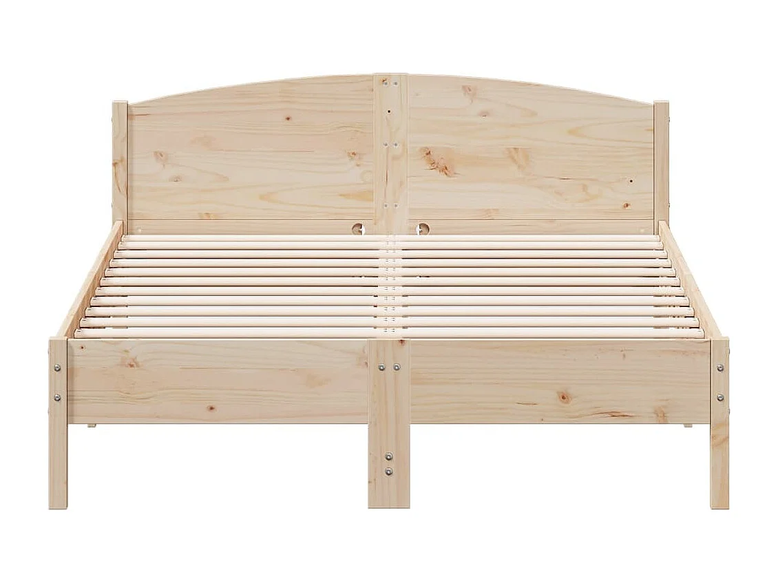 Cadre de lit sans matelas 160x200 cm bois massif de pin