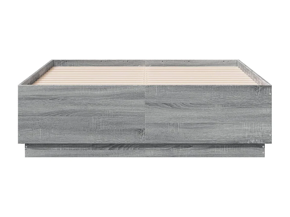 Cadre de lit sans matelas sonoma gris 140x190 cm