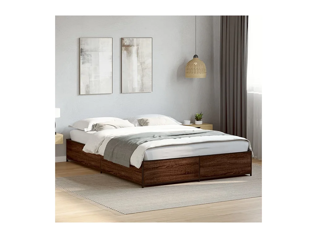 Giroletto Rovere Marrone 120x190cm in Legno Multistrato Metallo
