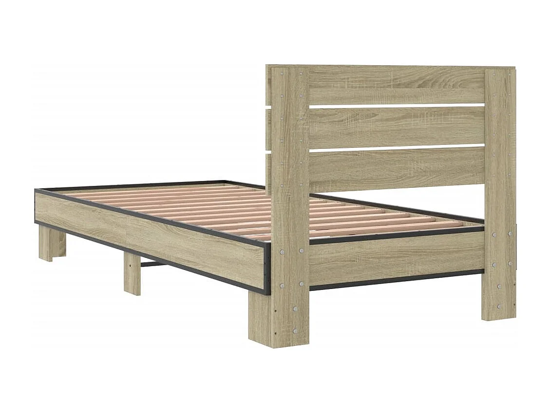 Cadre de lit sans matelas chêne sonoma 90x200 cm