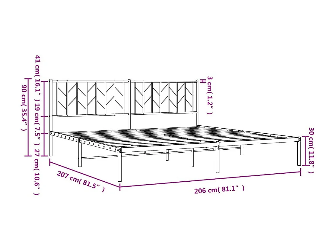 Cadre de lit sans matelas gris clair 100x200 cm tissu