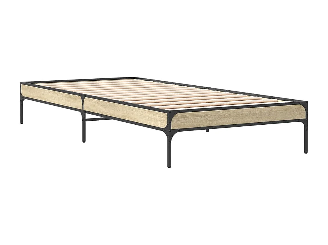 Cadre de lit sans matelas chêne sonoma 90x200 cm