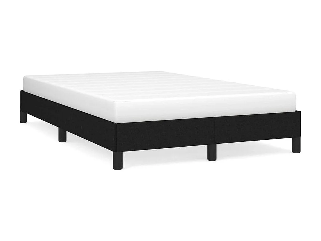 Cadre de lit sans matelas noir 120x190 cm tissu