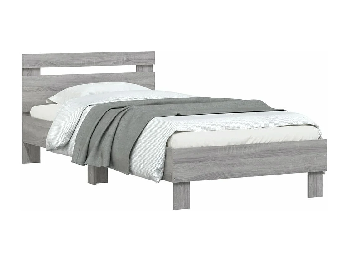 Cadre de lit sans matelas avec tête de lit 75x190 cm