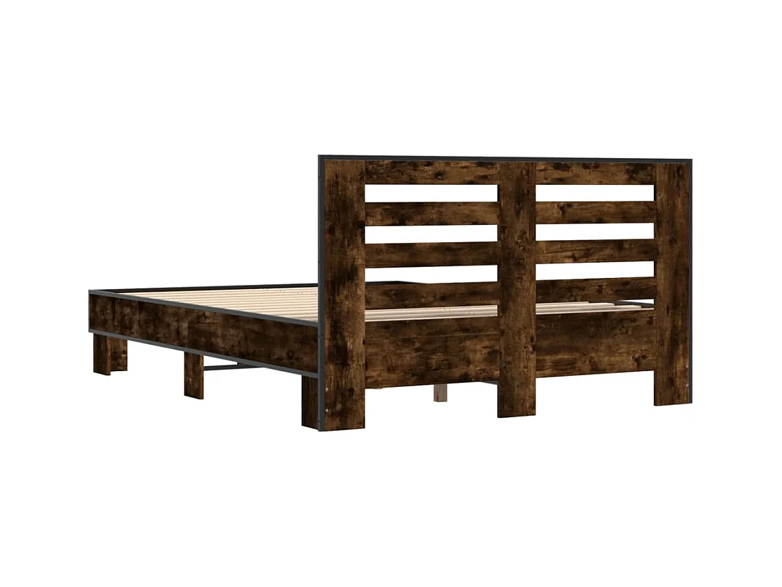 Estrutura de cama 135x190 cm derivados madeira/metal
