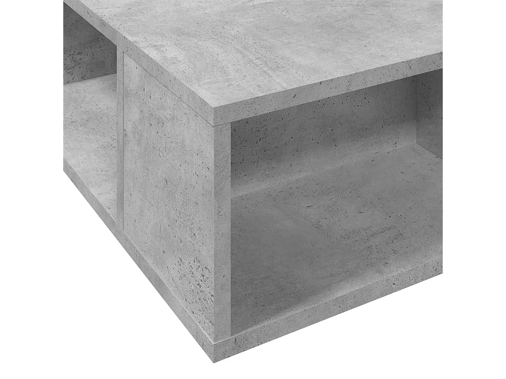 Estructura de cama madera de ingeniería gris hormigón 90x190 cm