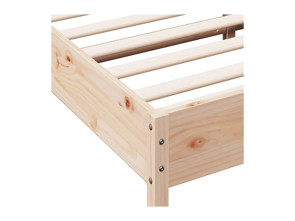 Bedframe zonder matras massief grenenhout 200x200 cm