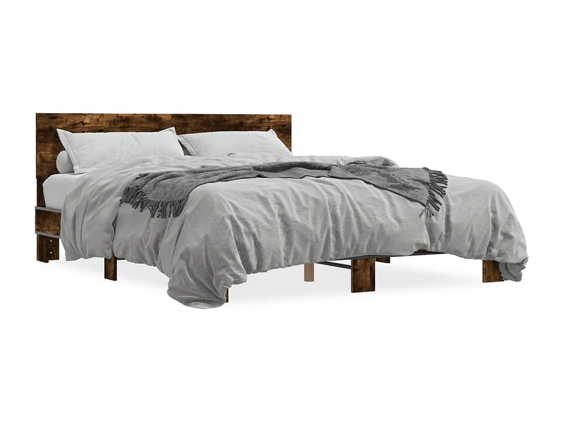 Giroletto Rovere Fumo 160x200 cm in Legno Multistrato Metallo