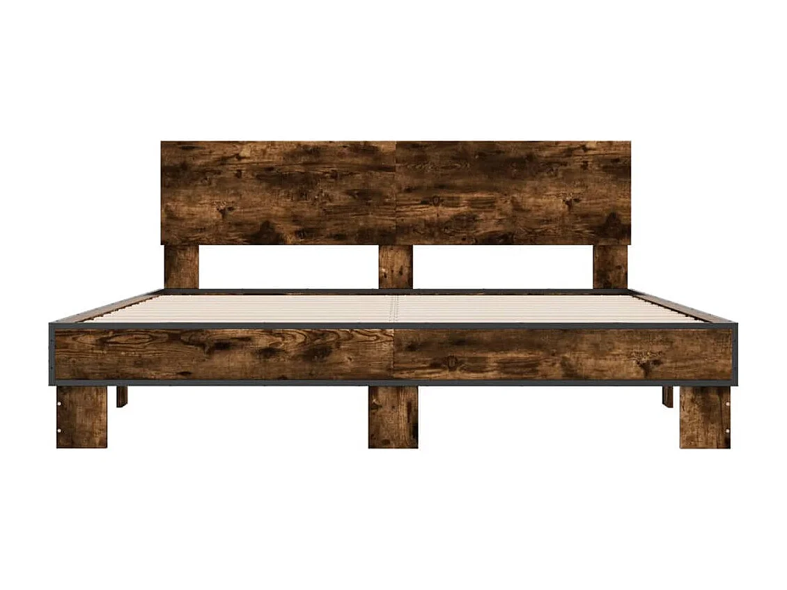 Giroletto Rovere Fumo 160x200 cm in Legno Multistrato Metallo