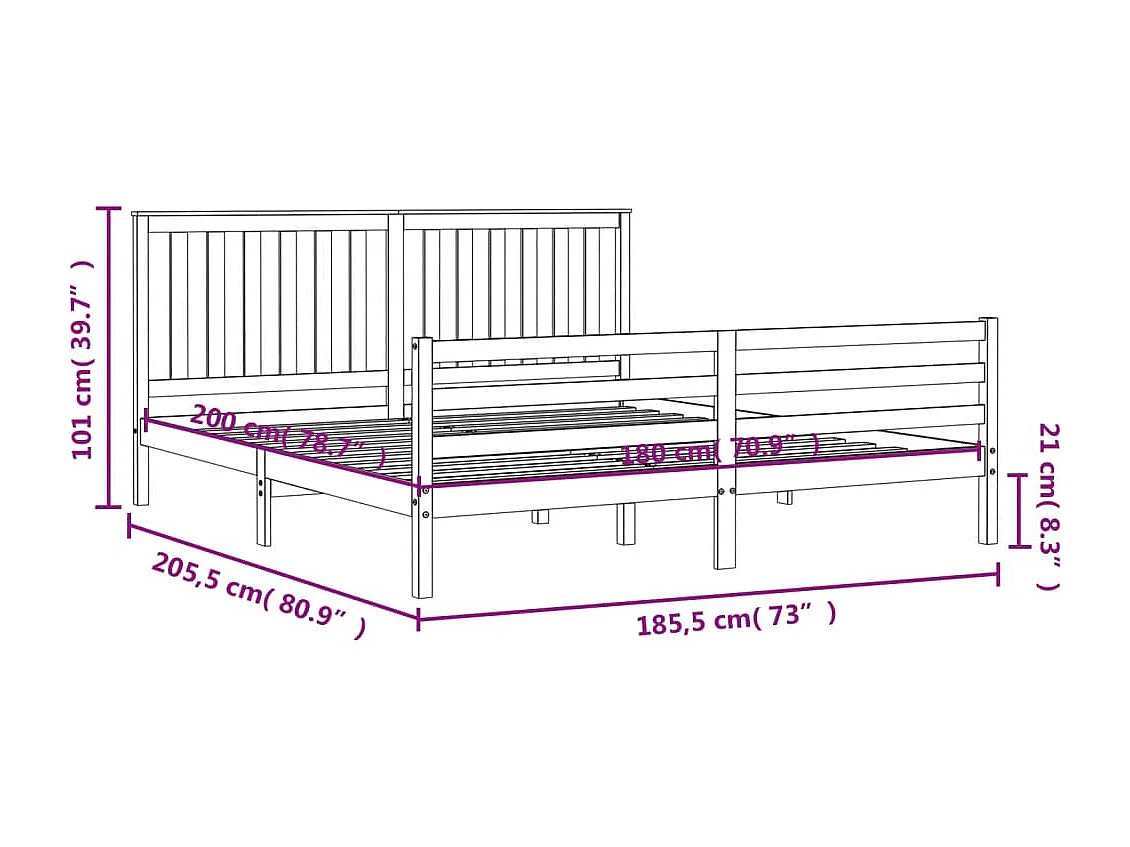 Giroletto con Cassetti Rovere Fumo 90x190 cm Legno Multistrato
