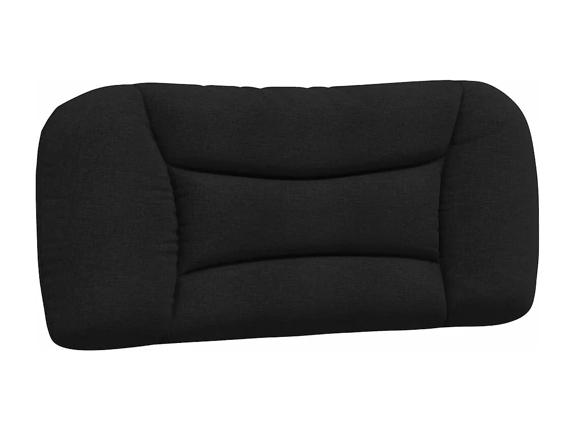 Cadre de lit sans matelas noir 80x200 cm tissu