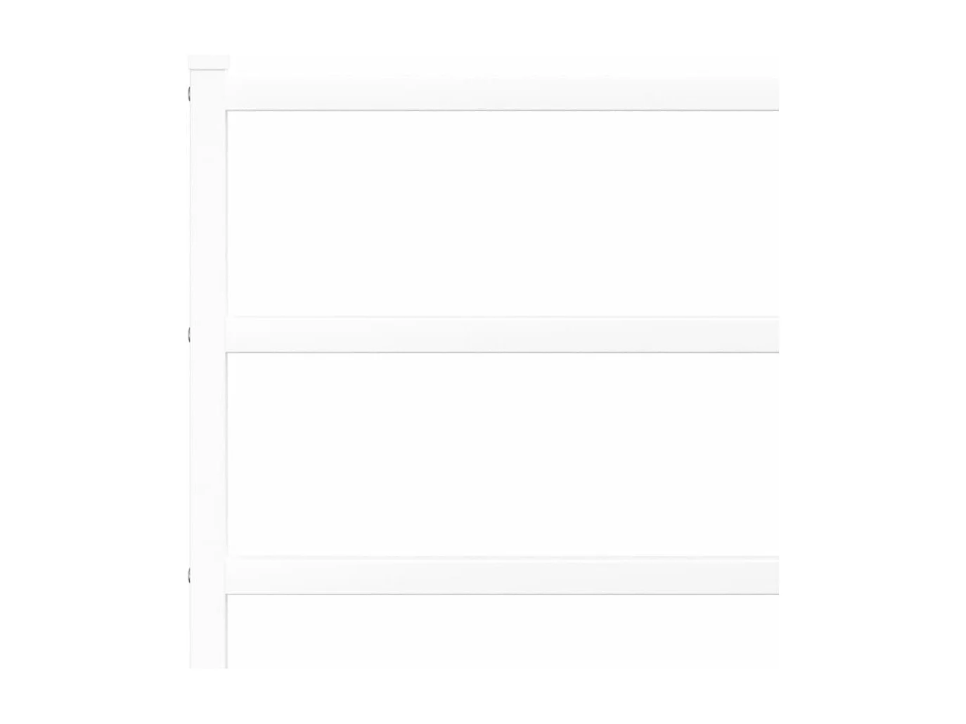 Giroletto con Testiera Metallo Bianco 200x200 cm