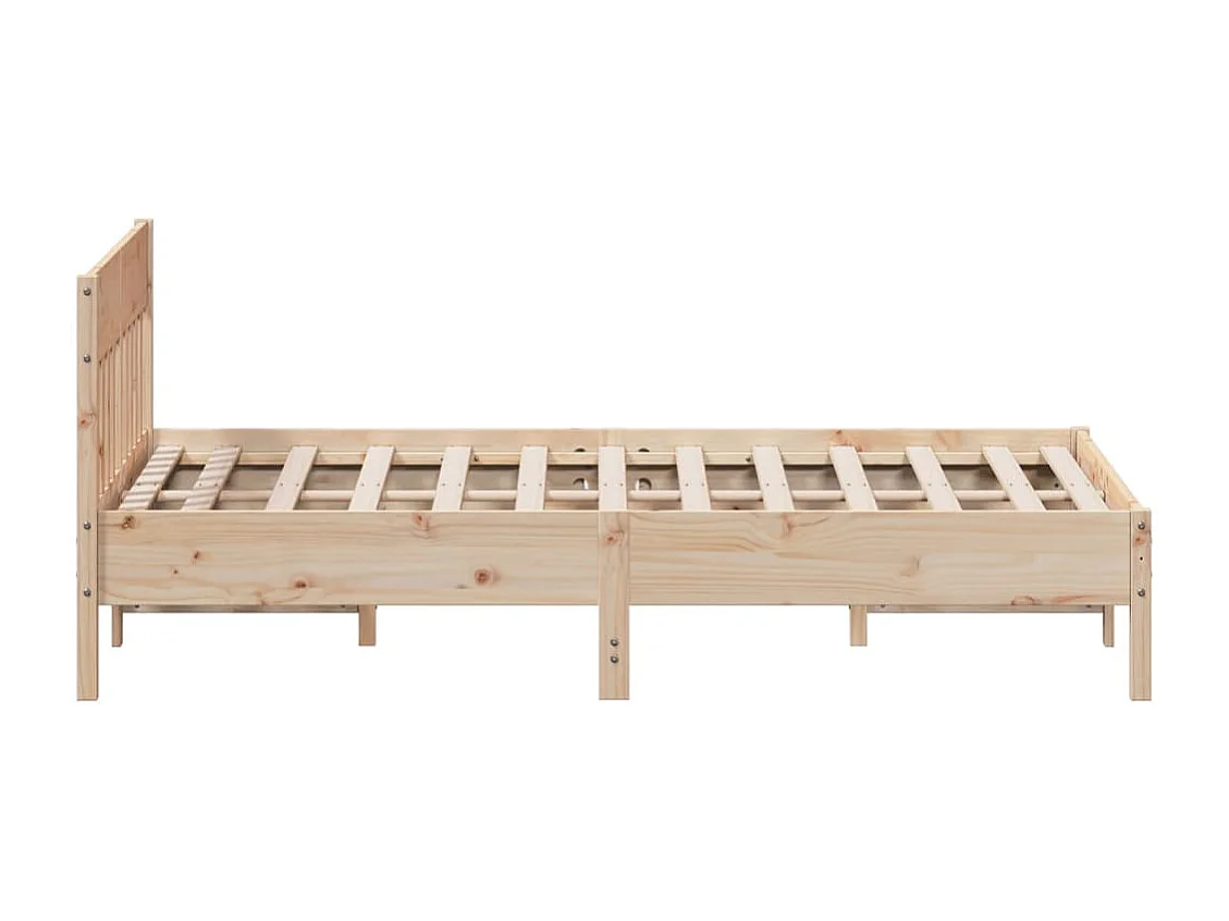 Cadre de lit sans matelas 160x200 cm bois massif de pin