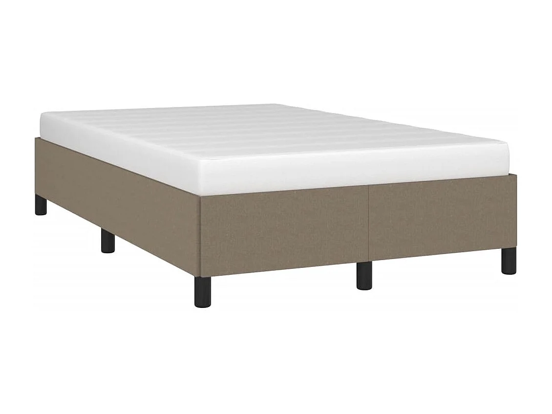 Cadre de lit sans matelas taupe 120x190 cm tissu
