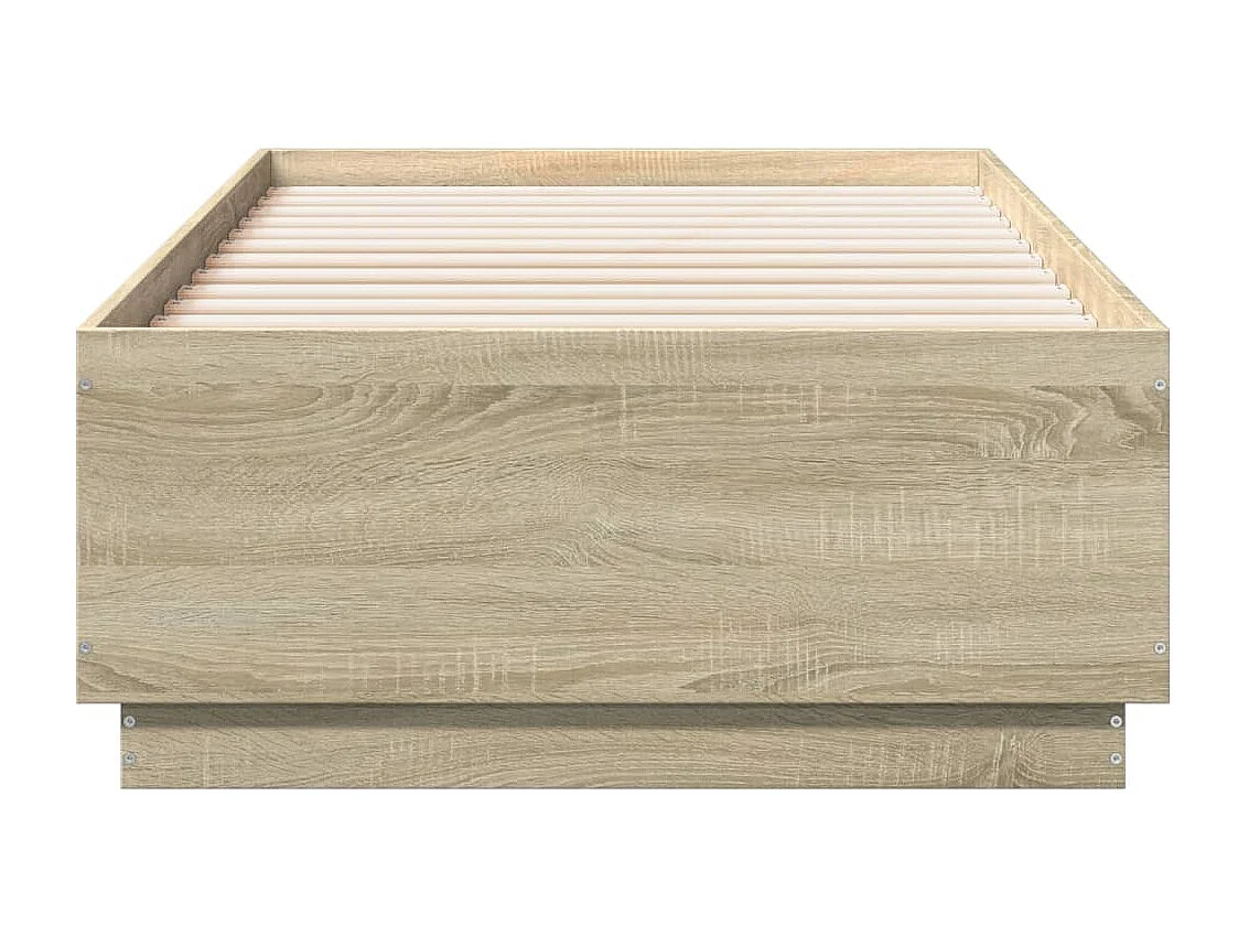 Bettgestell Sonoma-Eiche 75x190 cm Holzwerkstoff