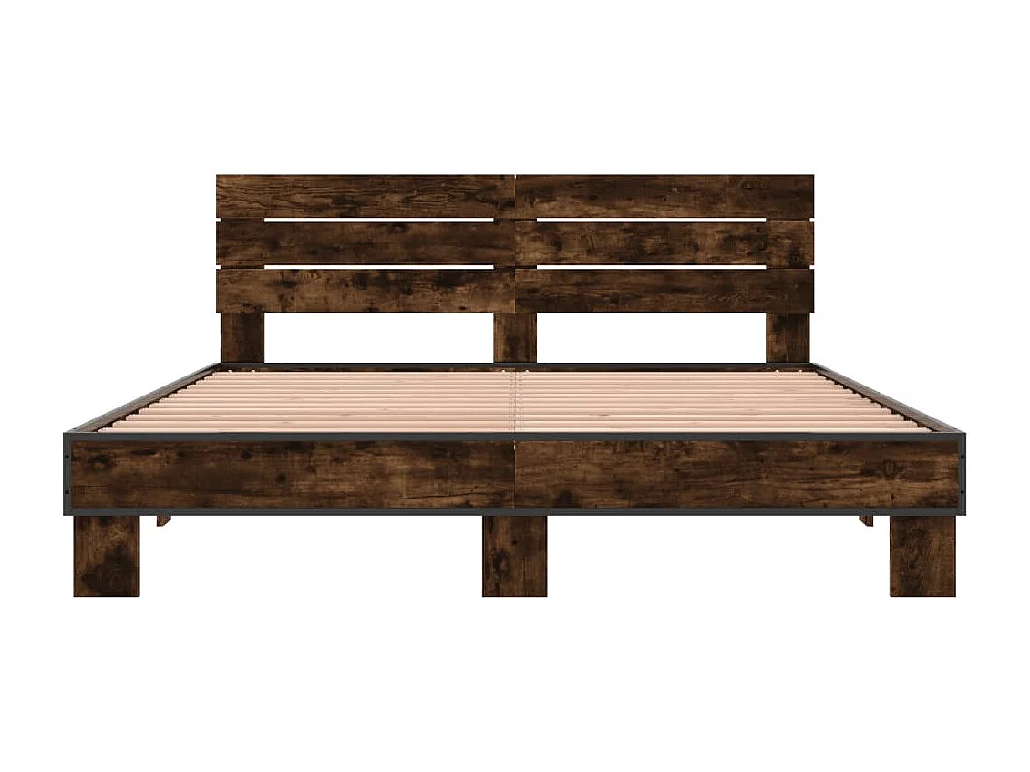 Giroletto Rovere Fumo 160x200 cm in Legno Multistrato Metallo