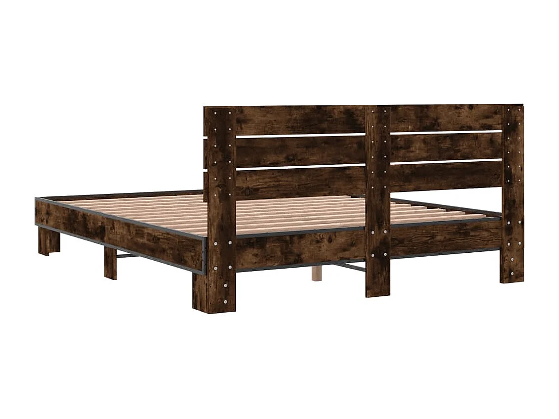 Giroletto Rovere Fumo 160x200 cm in Legno Multistrato Metallo