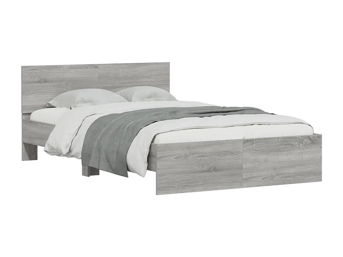 Cadre de lit sans matelas sonoma gris 120x200 cm