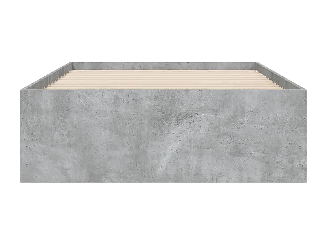 Bedframe met lades bewerkt hout betongrijs 90x190 cm