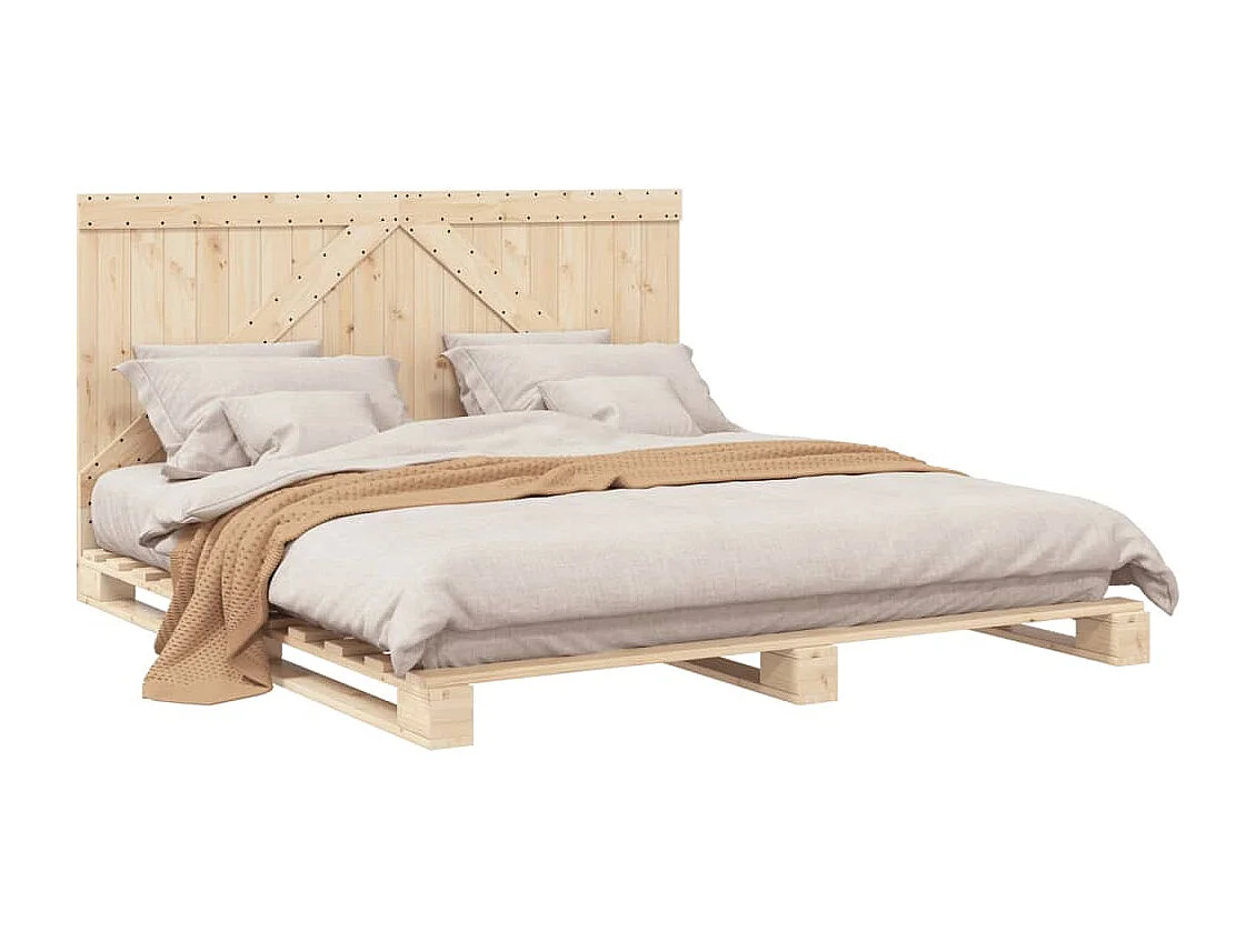 Cadre de lit sans matelas avec tête de lit 180x200 cm